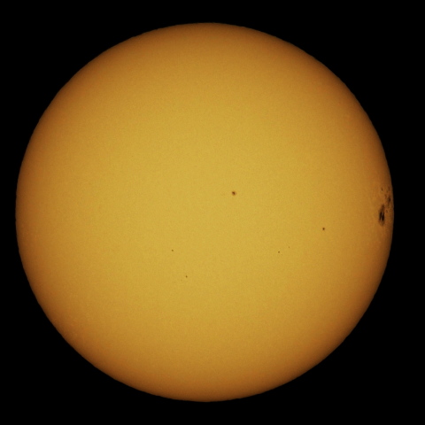 10月29日の太陽面