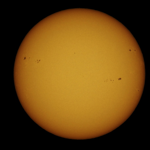 1月31日の太陽面（可視光）