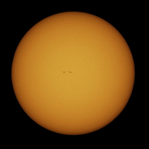 太陽面（可視光）２月２８日