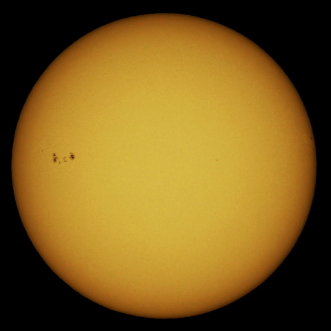 太陽黒点（可視光線）
