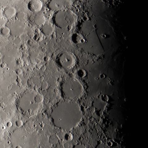 直線壁からプトレマイオス付近