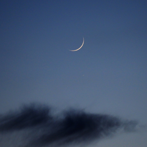 月と土星の接近