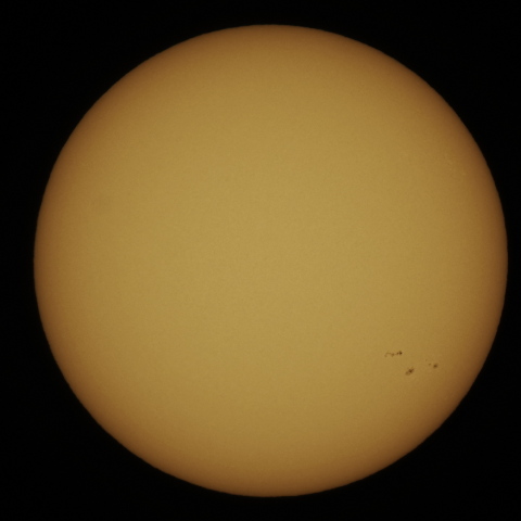 10月29日の太陽面