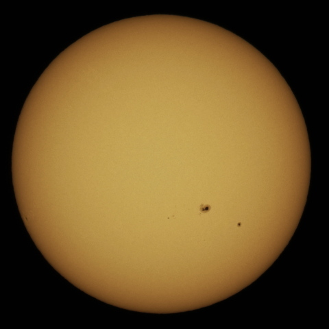 12月1日の太陽面