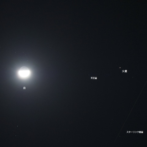 月と火星の接近