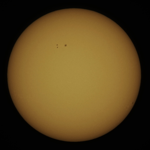 10月2日の太陽面