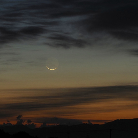 月と水星の接近