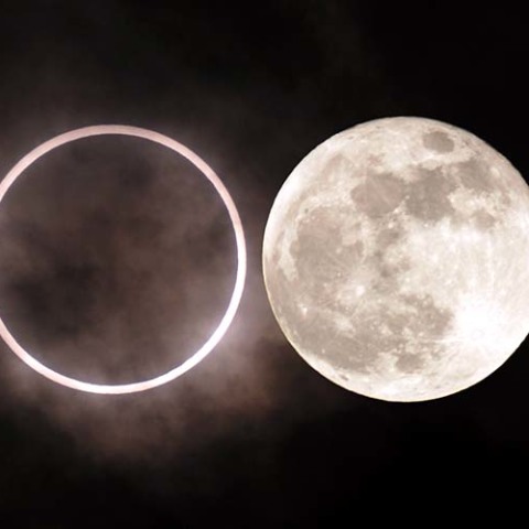 金環日食とスーパームーン