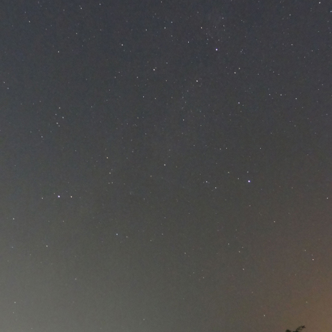 夏の三角形と天の川