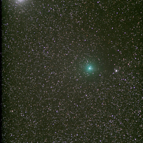 10月19日未明のカペラとハートレイ彗星（103P）