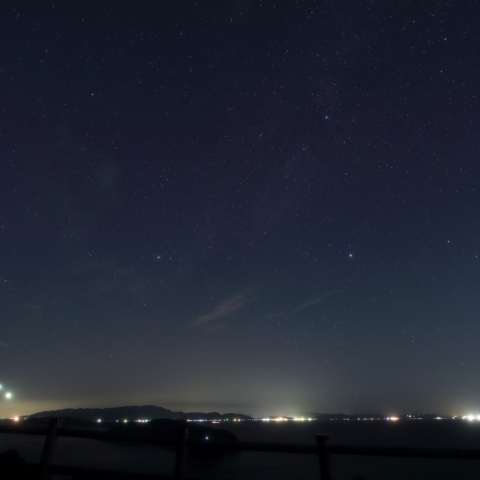 沈みゆく夏の大三角