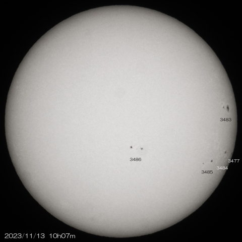 2023/11/13の太陽