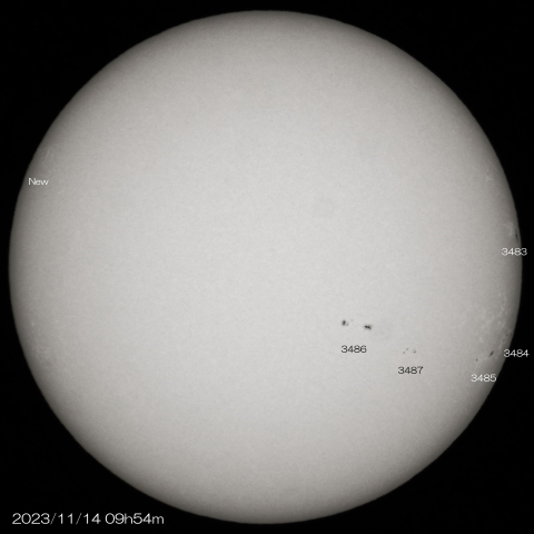 2023/11/14の太陽