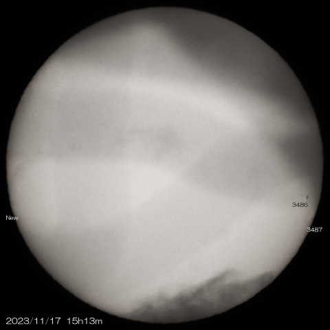2023/11/17の太陽