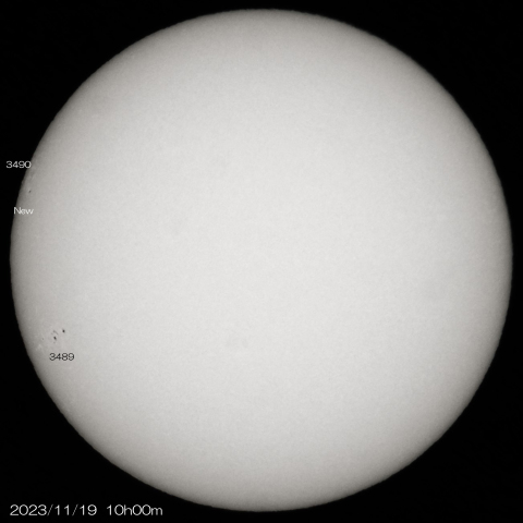 2023/11/19の太陽
