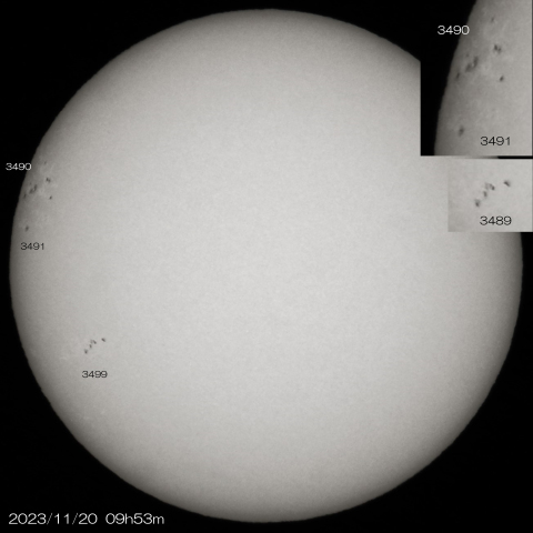 2023/11/20の太陽