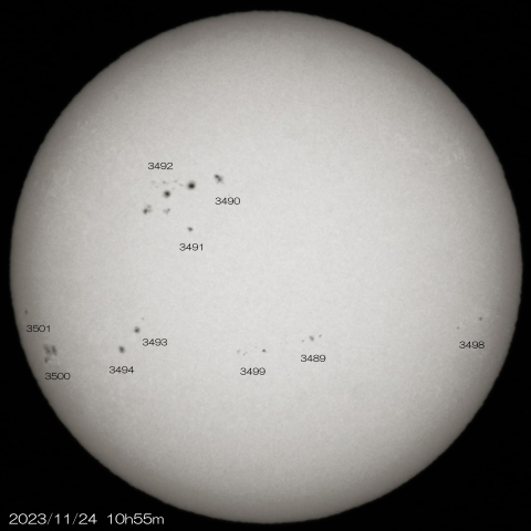 2023/11/24の太陽