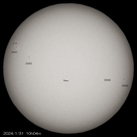 2024/1/31の太陽