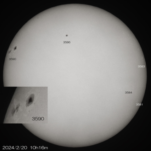 2024/2/20の太陽