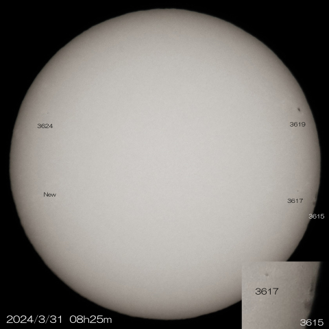 2024/3/31の太陽