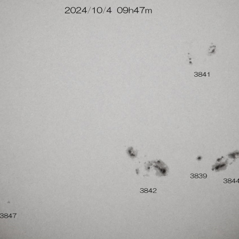 2024/10/4 の太陽