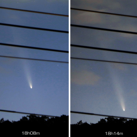 2024/10/14 沈んで行く紫金山・アトラス彗星