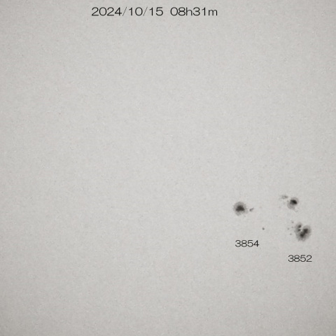 2024/10/15 の太陽