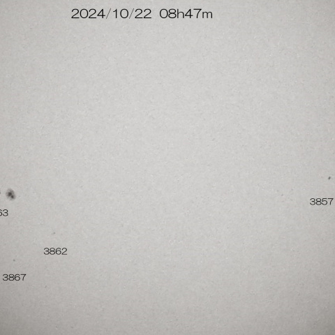 2024/10/22 の太陽