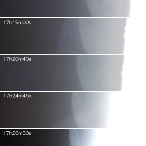 2024/12/9 海王星食潜入　海王星に近づく月