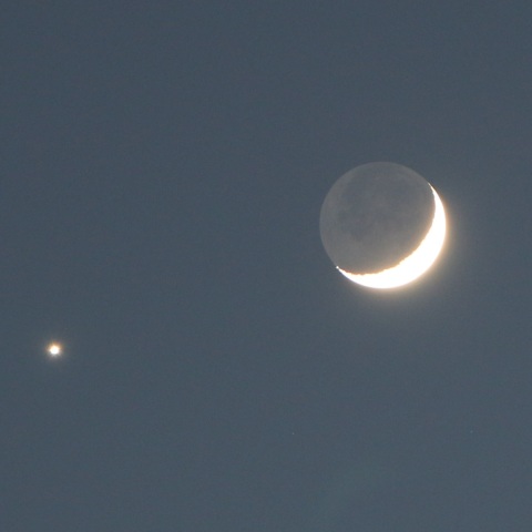 月と金星
