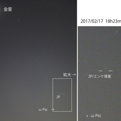 金星と2P/エンケ彗星