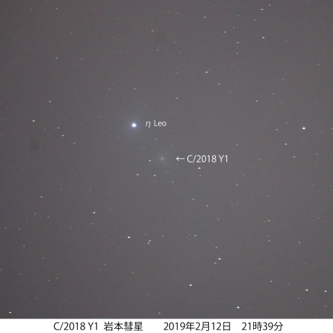 η Leoに接近の岩本彗星