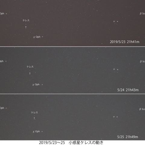 2019/5/23～25　小惑星ケレスの移動