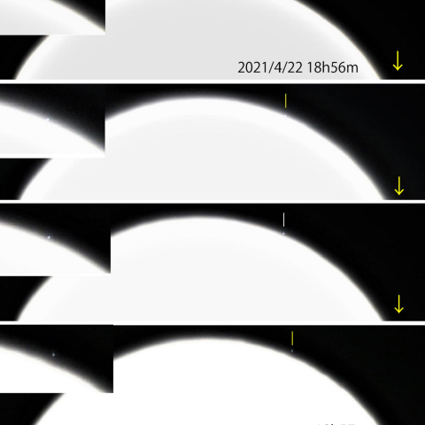 η Leo 恒星食出現　2021/4/22