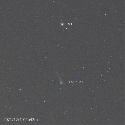 C/2021 A1 レナード彗星　2021/12/4