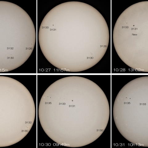 10/26～31　太陽の自転