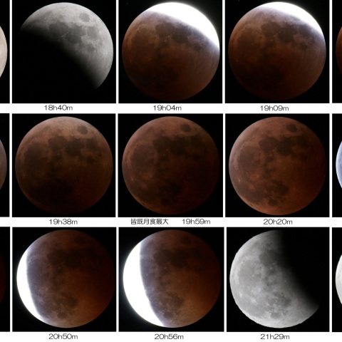 11/8　皆既月食　全行程