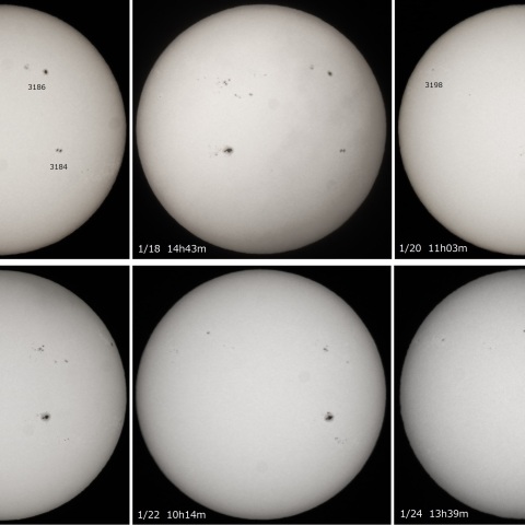 2023/1/17～24の太陽 