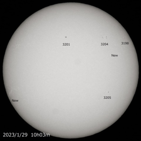 2023/1/29の太陽 
