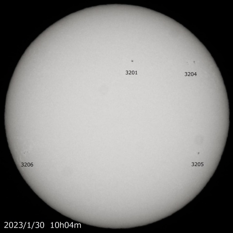 2023/1/30の太陽 
