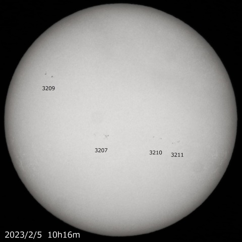 2023/2/5の太陽