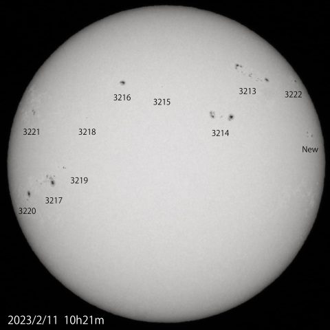2023/2/11の太陽