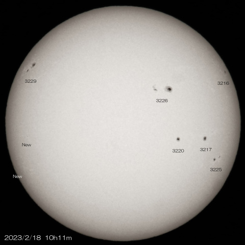 2023/2/18の太陽