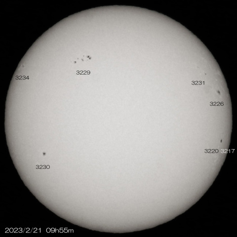 2023/2/21の太陽