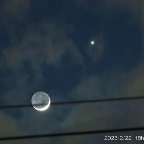 2023/2/22 月と金星の接近