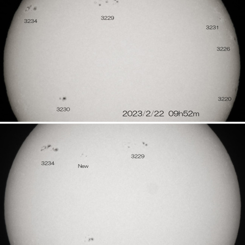 2023/2/22.23の太陽