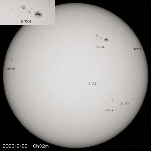 2023/2/28の太陽