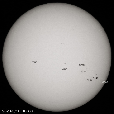 2023/3/16の太陽