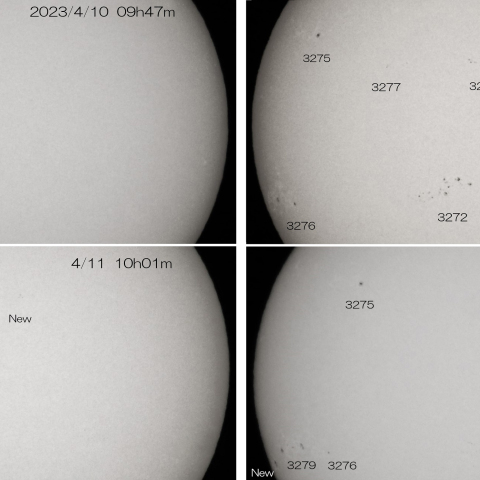 2023/4/10～13の太陽