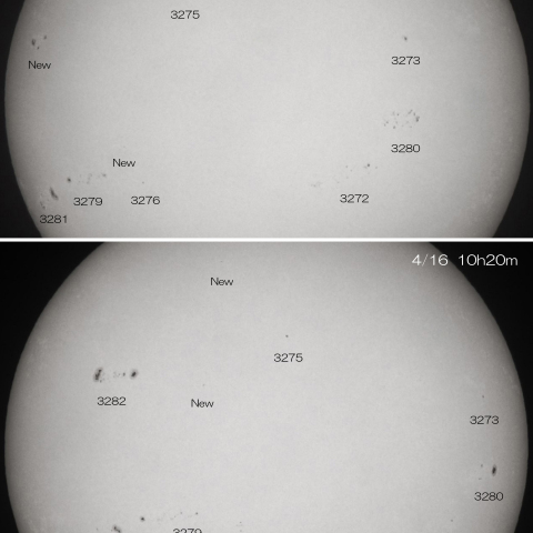 2023/4/14.16の太陽